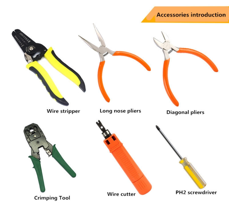 JAKEMY PS-P15 16 in 1 Professional LAN Network Kit Crimper Cable Wire Stripper Cutter Pliers Screwdriver Tool My Store