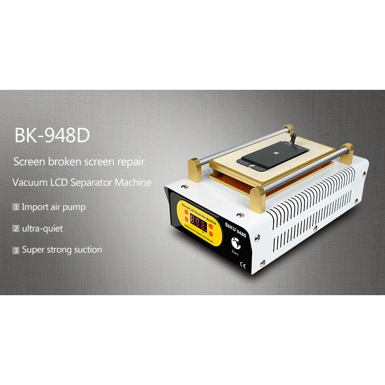 BAKU BK-948D 500W Vacuum Anti-static LCD Touch Panel Separator Machine, AC 110V