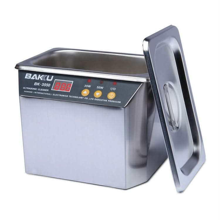 BAKU BK-3550 35 W / 50 W einstellbarer Ultraschallreiniger mit 0,8 l LCD-Display, AC 220 V, EU-Stecker