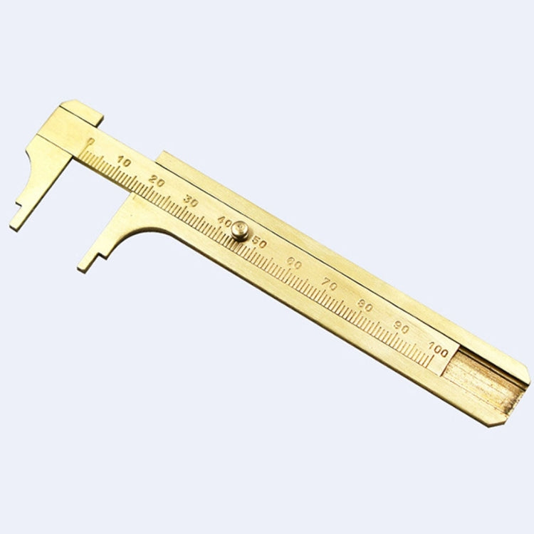 Portable Mini Brass Sliding 100mm Gauge Vernier Bead Jewelry Measuring Caliper My Store