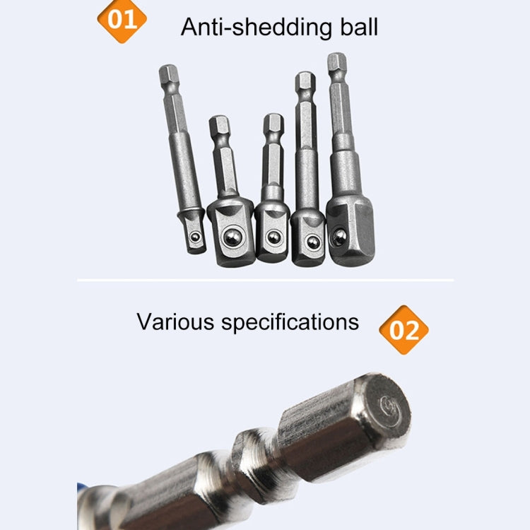 3 PCS/Set Socket Bit Extension Bar Hex Shank Adapter Drill Nut Driver Power Drill Bit(1/4, 3/8, 1/2 inch), Length:50mm My Store