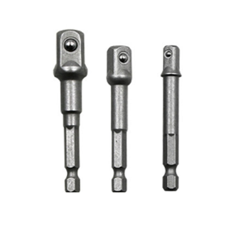 3 PCS/Set Socket Bit Extension Bar Hex Shank Adapter Drill Nut Driver Power Drill Bit(1/4, 3/8, 1/2 inch), Length:65-73mm My Store