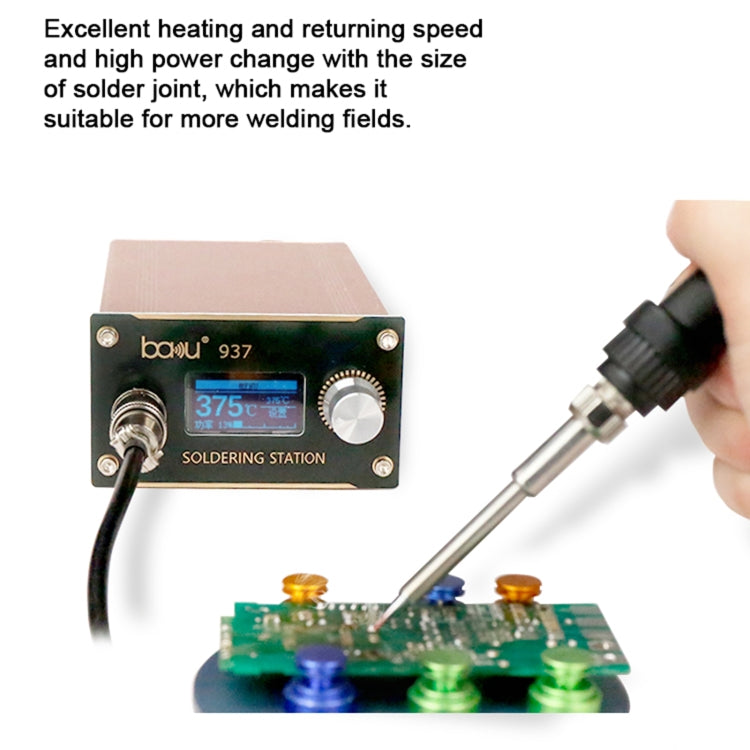 BAKU BA-937 LCD Digital Display Soldering Iron Welding Station Set, EU Plug