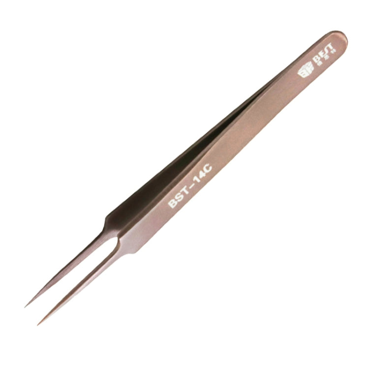 BEST BST-14C False Eyelash Applicator Make Up Tools Stainless Steel Rose Gold Eyelash Tweezers Reluova