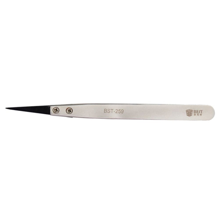 BEST BST-259 Stainless Steel Snti Static Tweezer