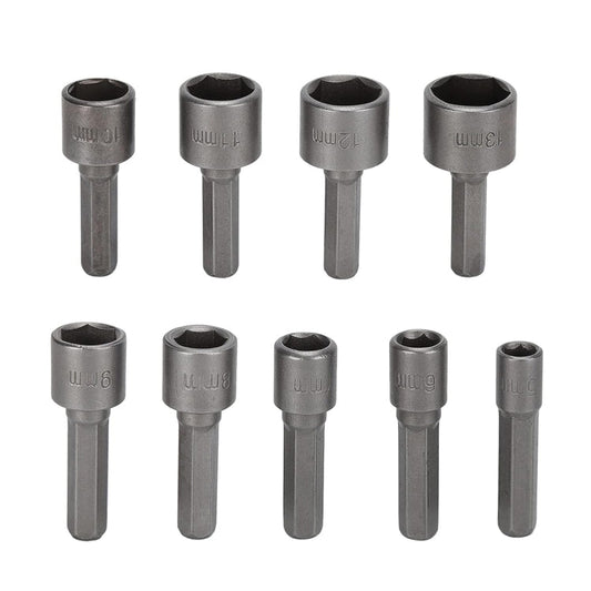 9 PCS/Set 5-13mm Screwdriver Drive Head Socket Wrench