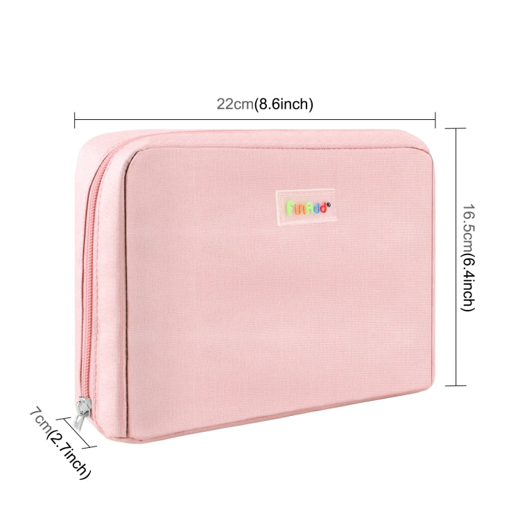 FunAdd Large-capacity Pencil Case Storage Organizer Canvas Cosmetic Bag, Size: 230 x 170 x 75mm My Store