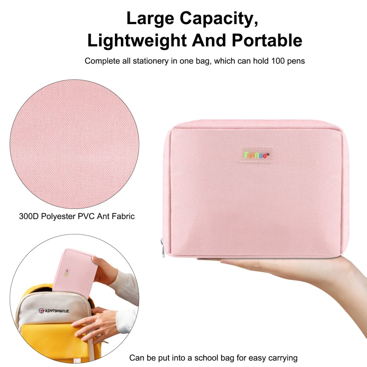 FunAdd Large-capacity Pencil Case Storage Organizer Canvas Cosmetic Bag, Size: 230 x 170 x 75mm My Store