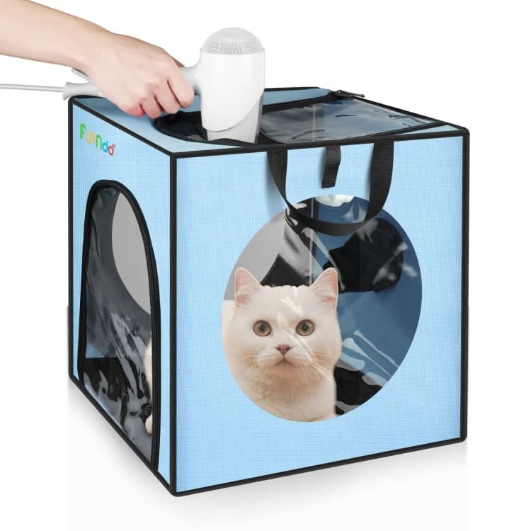 FUNADD Pet Bath Drying Box Portable Folding Dryer Cage, Suitable for Pets up to 5kg - Reluova