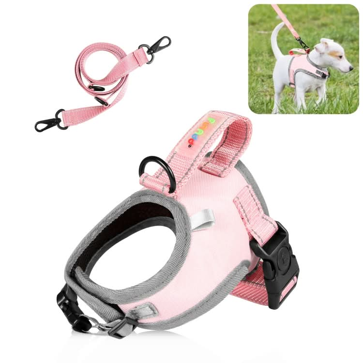 FunAdd Traction Rope Reflective Breathable Nylon Pet Vest Dog Harness, Size: S - Reluova