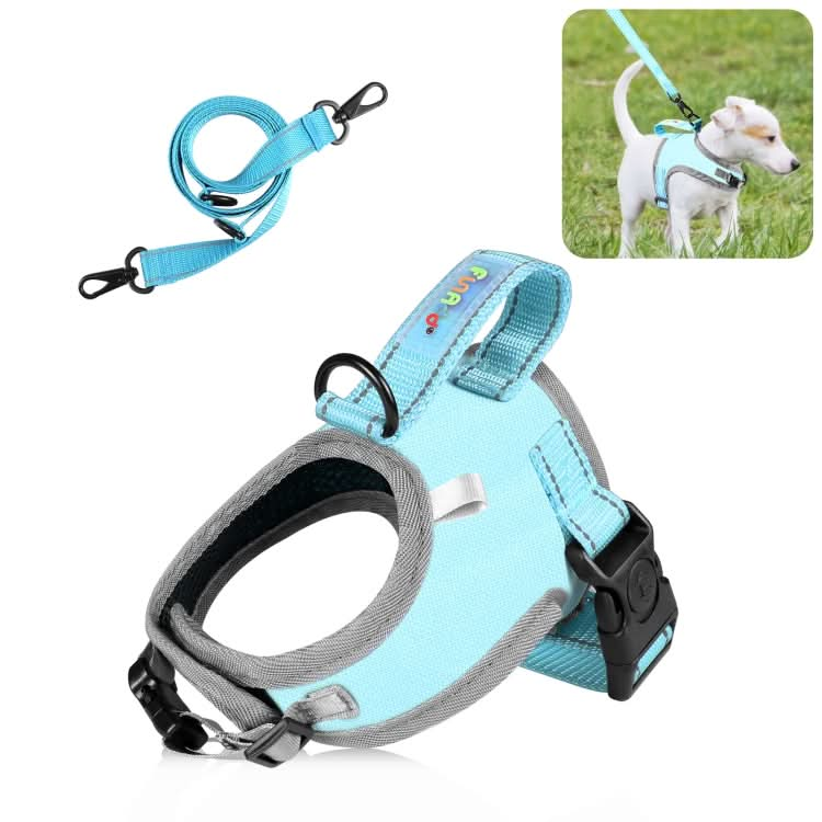 FunAdd Traction Rope Reflective Breathable Nylon Pet Vest Dog Harness, Size: S - Reluova