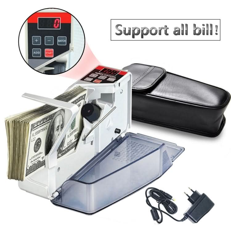 V40 Handheld Mini Portable Small Money Counting Machine, Specification: US Plug Reluova