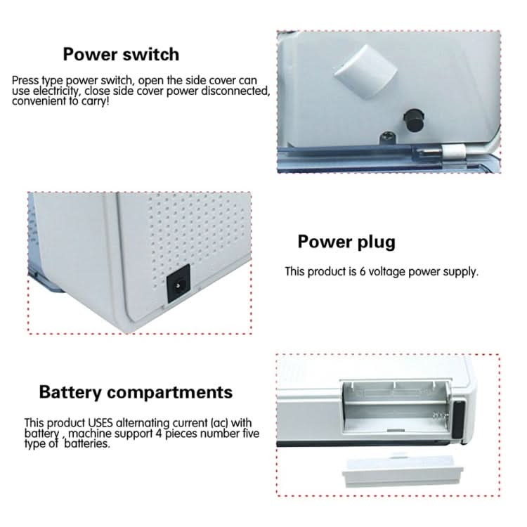 V40 Handheld Mini Portable Small Money Counting Machine, Specification: US Plug Reluova