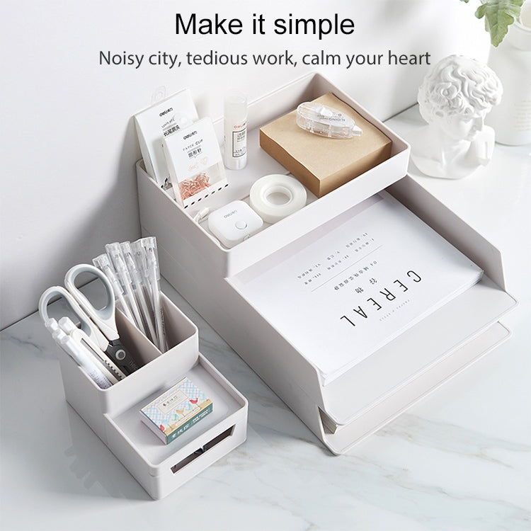 Desk-top Removable Pen Holder Stationery Box Assembly File Storage Box