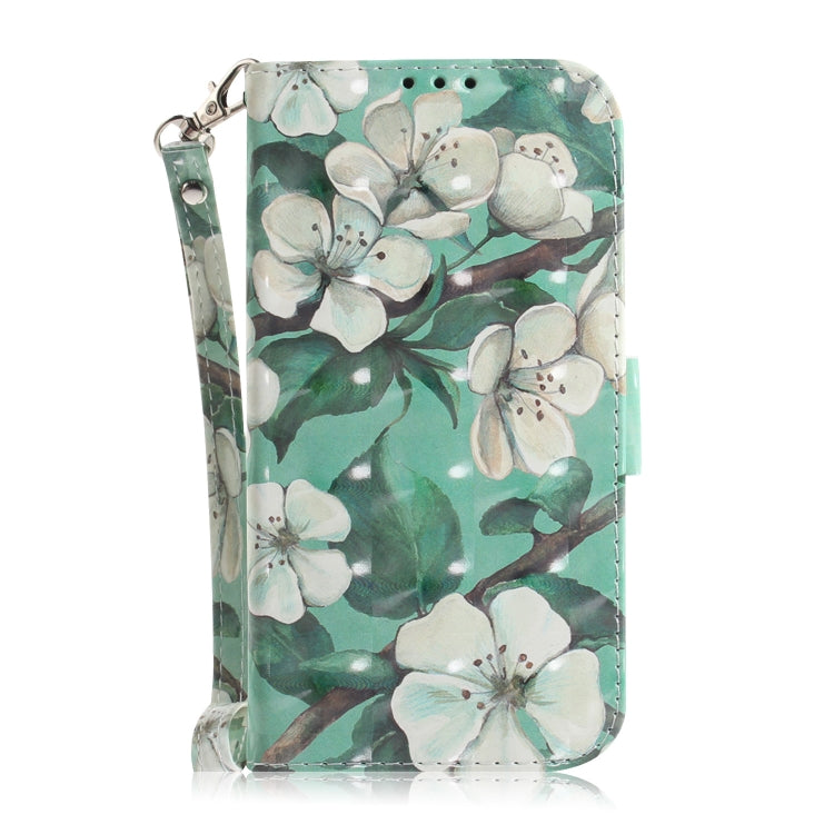 3D Painting Watercolor Flower Pattern Coloured Drawing Horizontal Flip Leather Case for Google Pixel 3a XL, with Holder & Card Slots & Wallet-Reluova