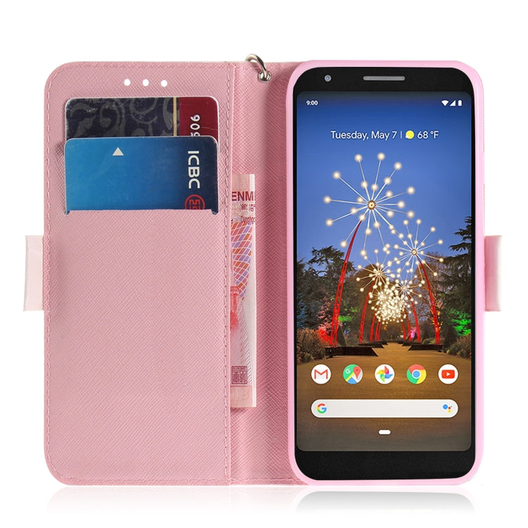 3D Painting Mognolia Pattern Coloured Drawing Horizontal Flip Leather Case for Google Pixel 3a XL, with Holder & Card Slots & Wallet-Reluova