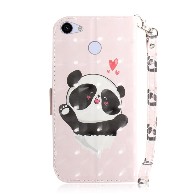 3D Painting Love Bear Pattern Coloured Drawing Horizontal Flip Leather Case for Google Pixel 3a, with Holder & Card Slots & Wallet-Reluova