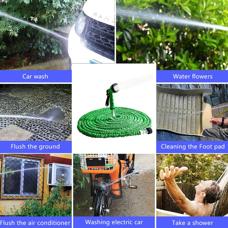 12.5-37.5m Telescopic Pipe Expandable Magic Flexible Garden Watering Hose with Spray Gun Set