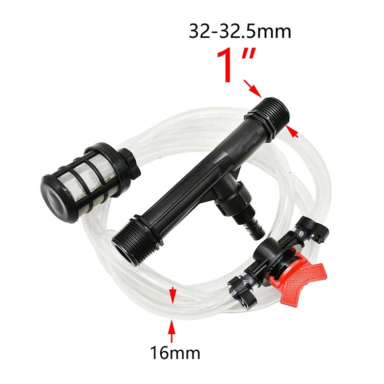 Venturi Fertilizer Applicator 1 inch Fertilizer and Filter Straw Kit with 1 Inch Connector Jet My Store