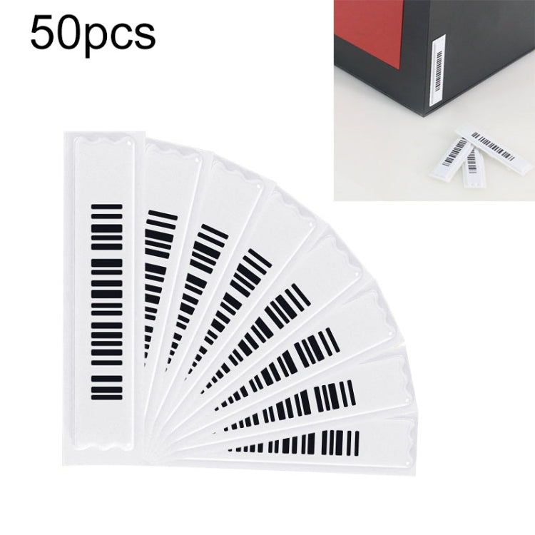 50pcs Barcode Type 58KHz Security Soft Sticker DR Label for EAS Anti theft System