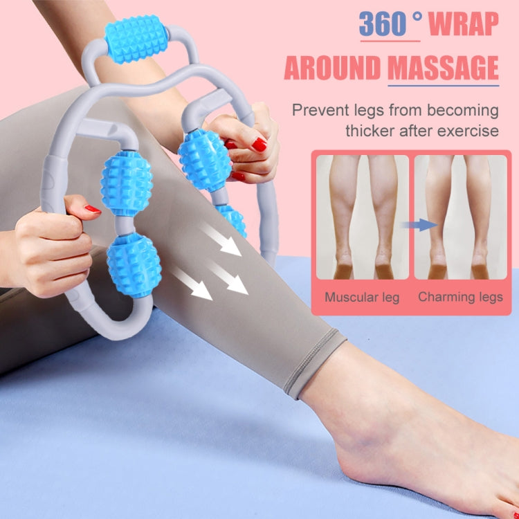 5-wheel Ring Roller Leg Massager, Specifications: Bagged-Reluova