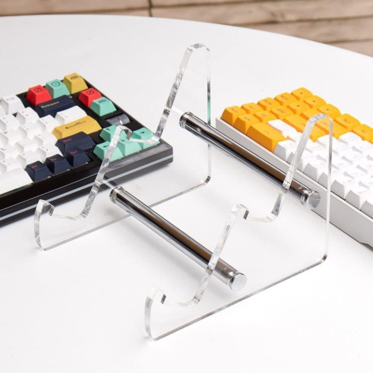 YX003-2 Double Layer Transparent Acrylic Detachable Keyboard Stand