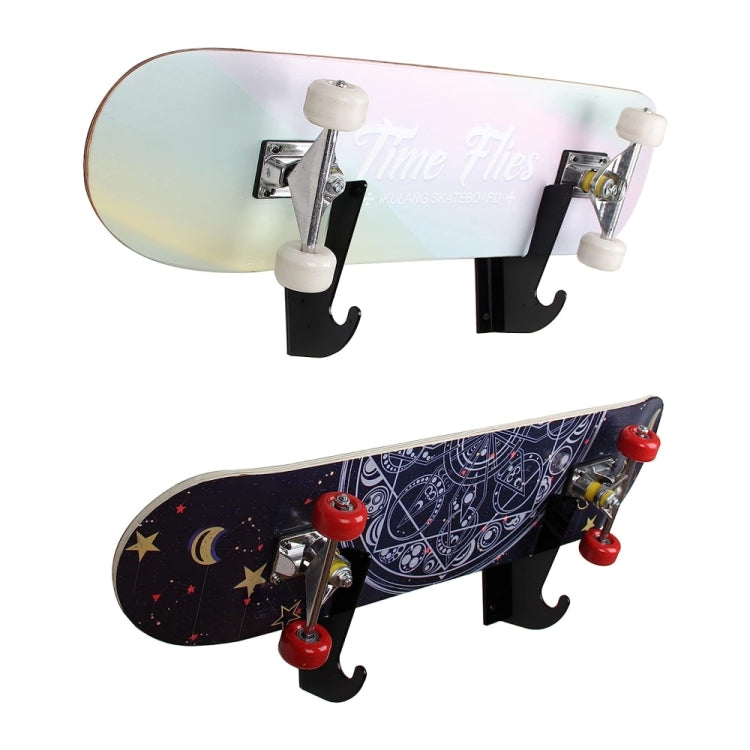 YX008 1 Pair Four-Wheel Skateboard Wall Mount Bracket