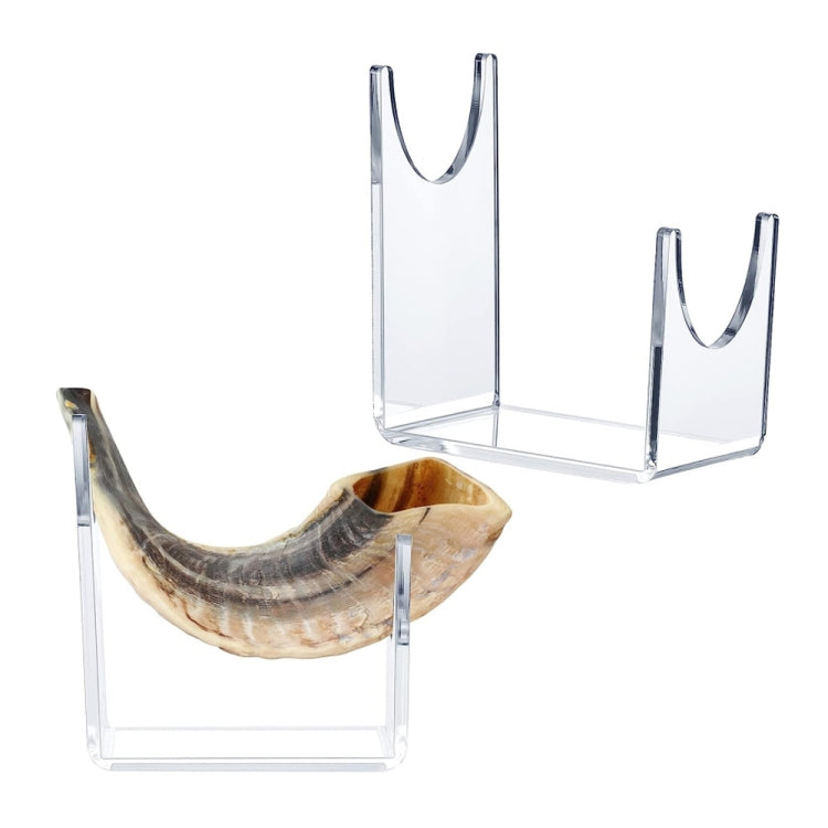 YX010 2 / Pack Transparent Acrylic Horn Display Stand My Store