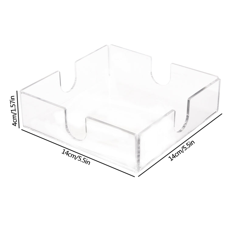 YX011 Transparent Acrylic Napkin Stand My Store