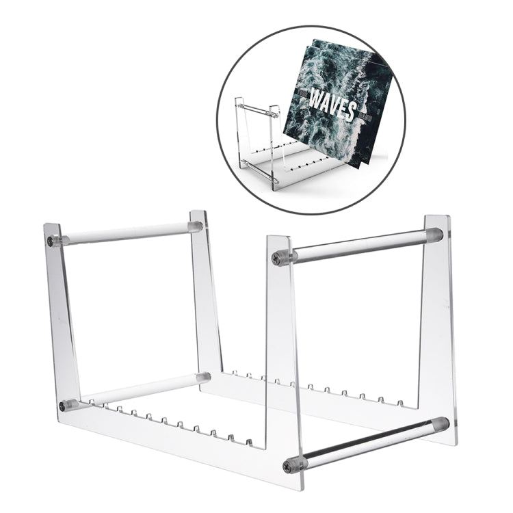 YX016 Acrylic Record Rack Desktop CD Display Stand My Store