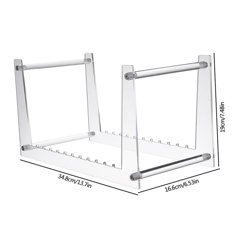 YX016 Acrylic Record Rack Desktop CD Display Stand