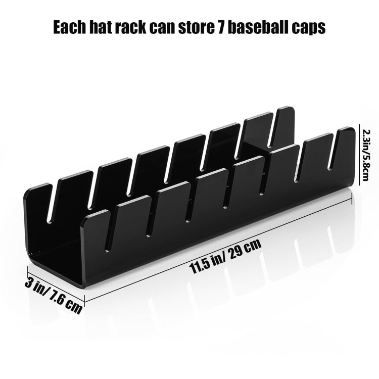 YX017 Acrylic Baseball Cap Display Stand