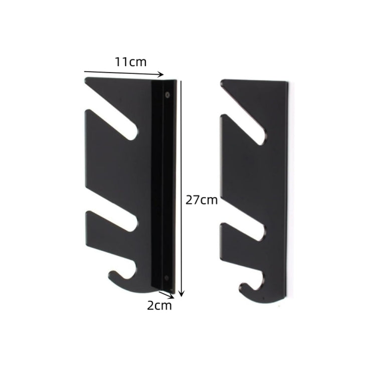 YX018 1 Pair Four-Wheel Skateboard Wall Mount Bracket