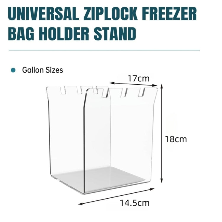 YX019-2 Large Acrylic Ziplock Bag Stand