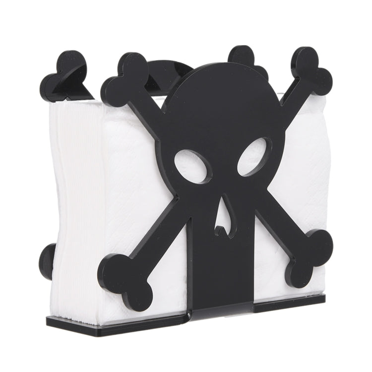 YX013-1 Acrylic Skull Table Paper Towel Organizer