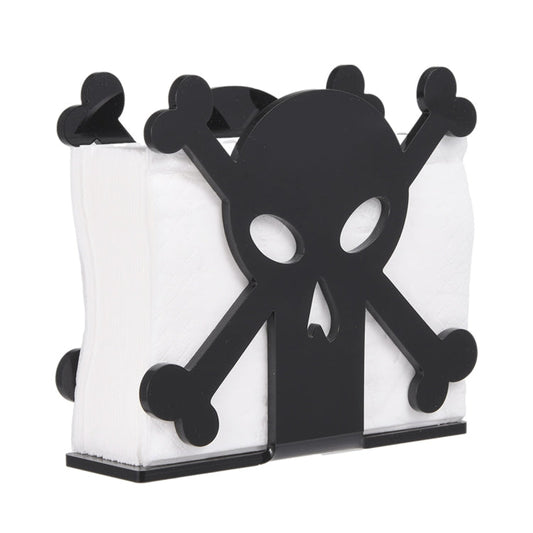 YX013-1 Acrylic Skull Table Paper Towel Organizer