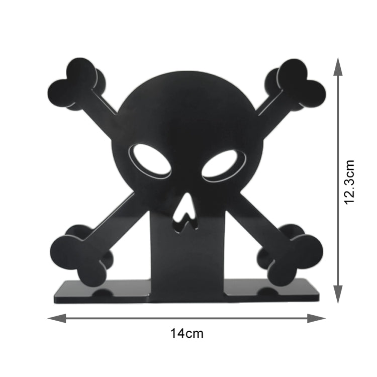 YX013-1 Acrylic Skull Table Paper Towel Organizer