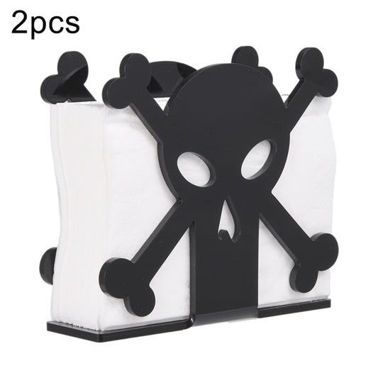 2pcs YX013-2 Acrylic Skull Table Paper Towel Organizer My Store