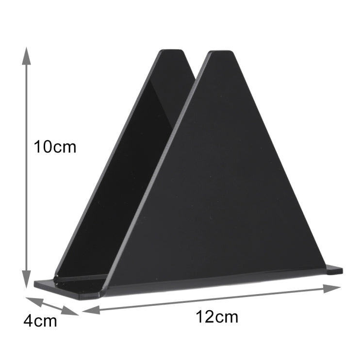 YX014-1 Acrylic Triangular Table Paper Towel Organizer