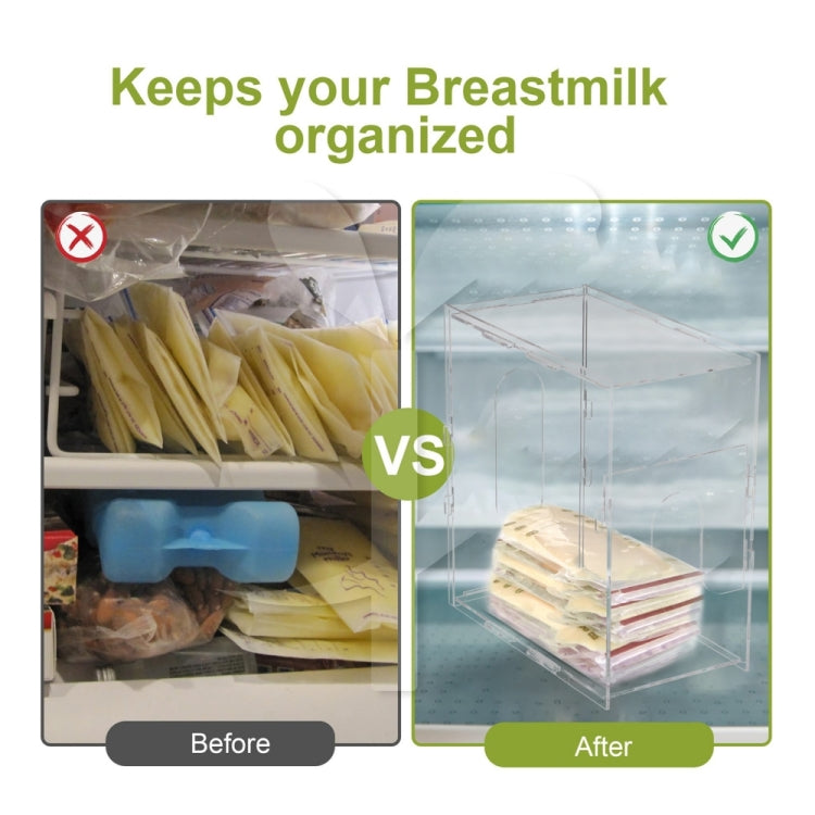 YX020 Dairy Acrylic Storage Box Breast Milk Storage Box My Store