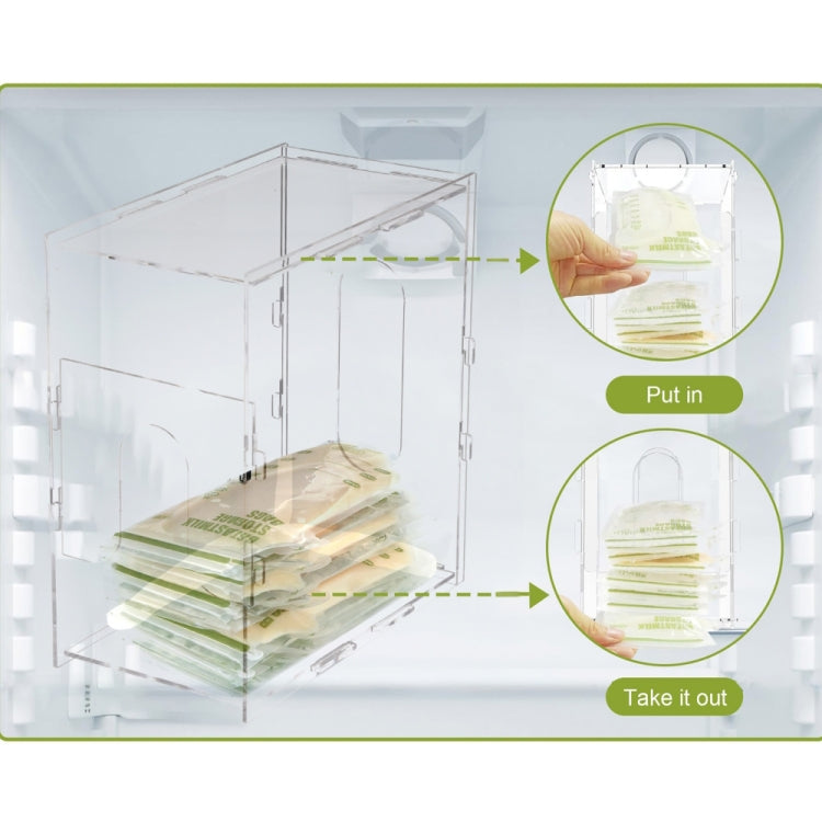 YX020 Dairy Acrylic Storage Box Breast Milk Storage Box My Store