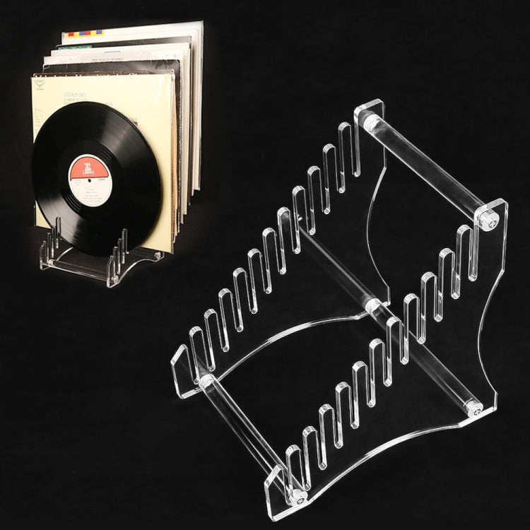 YX024 Acrylic Record Rack Desktop Book CD Display Stand Holder My Store