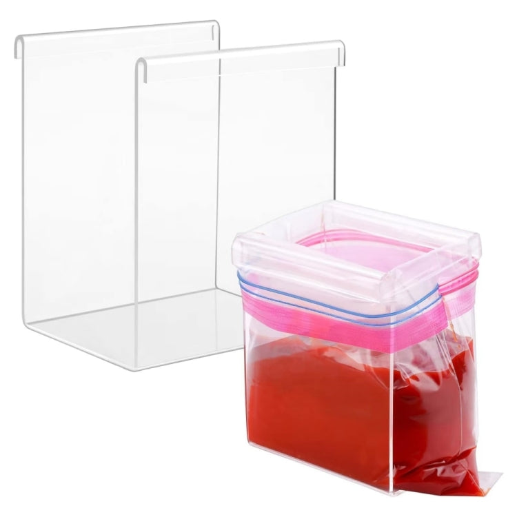 2pcs YX025 Acrylic Large Ziplock Bag Holder