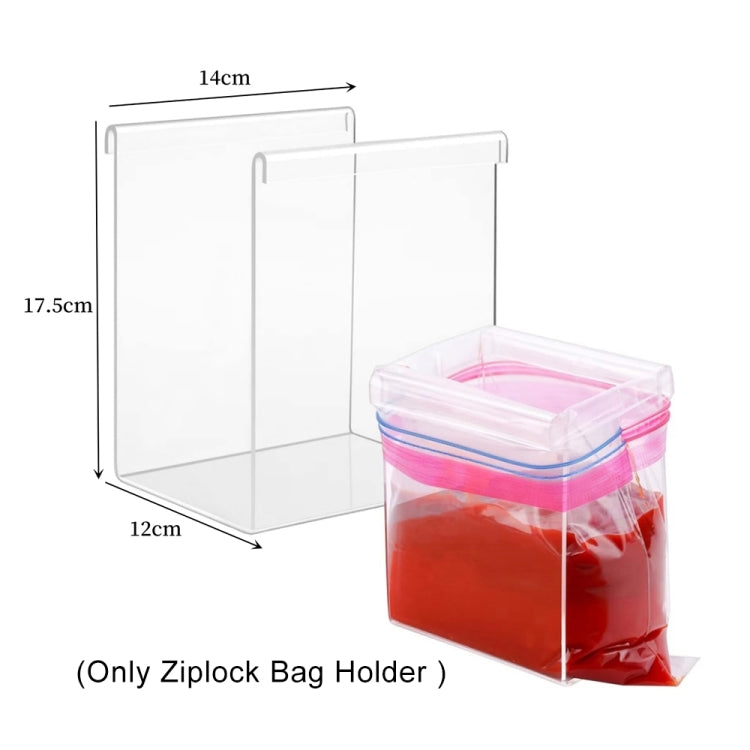 2pcs YX025 Acrylic Large Ziplock Bag Holder My Store