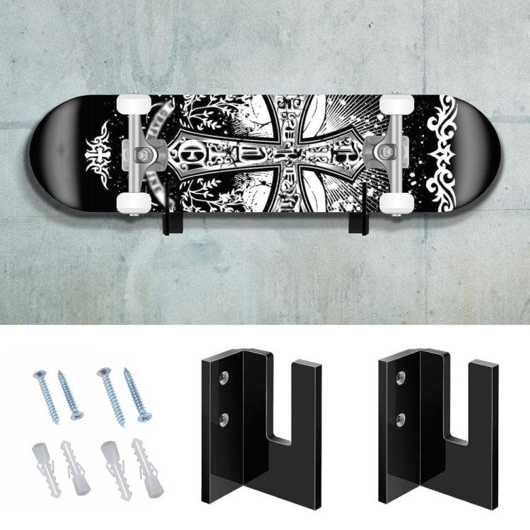 1 Pair YX028-1 Skateboard Wall-Mounted Display Holder