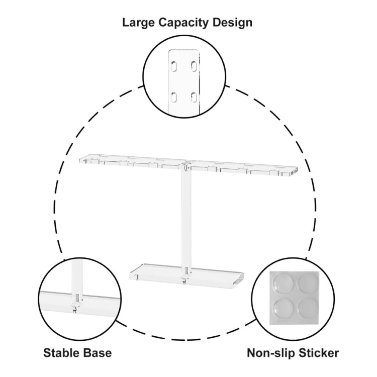 YX045 Acrylic Glasses Desktop Storage Display Stand