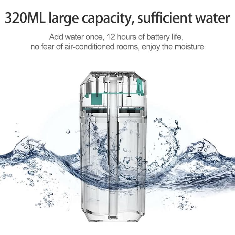 Large Capacity 320ml LED Automatic Humidifier Sprayer, Battery Version Reluova