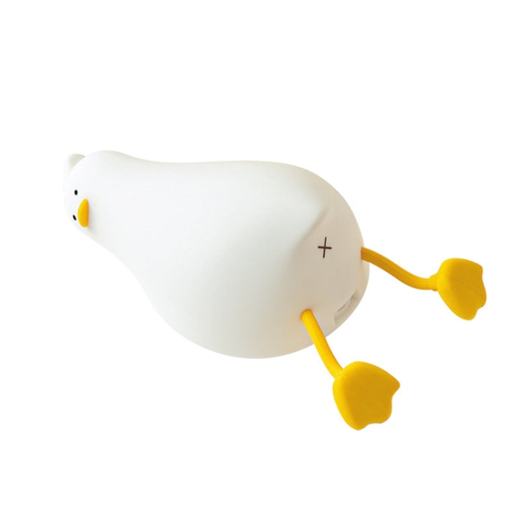 1W USB Charging LED Lie Flat Duck Silicone Touch Sensing Night Light-Reluova