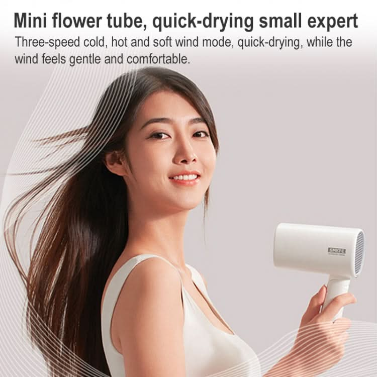 Original Xiaomi Youpin SMATE SH-A123 1000W Anion Electric Portable Folding Hair Dryer Two Speed Quick-Drying