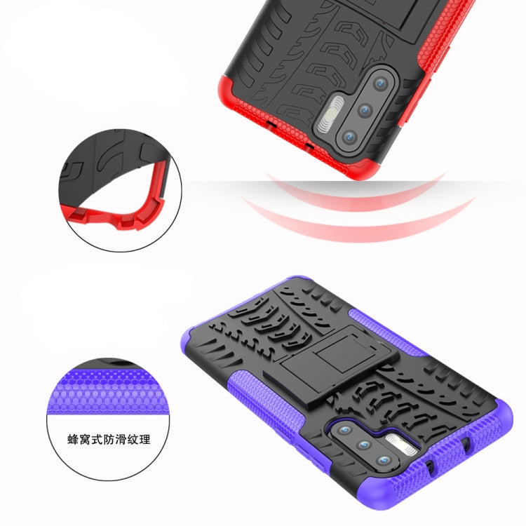 Tire Texture TPU+PC Shockproof Case for Huawei P30 Pro, with Holder My Store